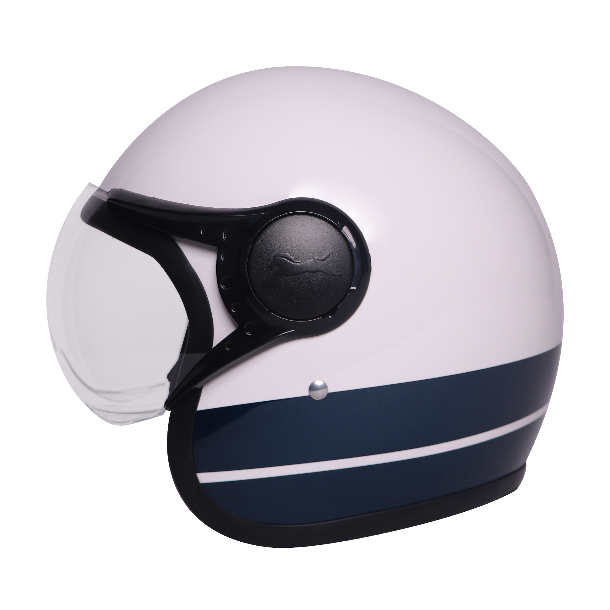 TVS J110 Half Face Helmet, Starlight Blue Gloss